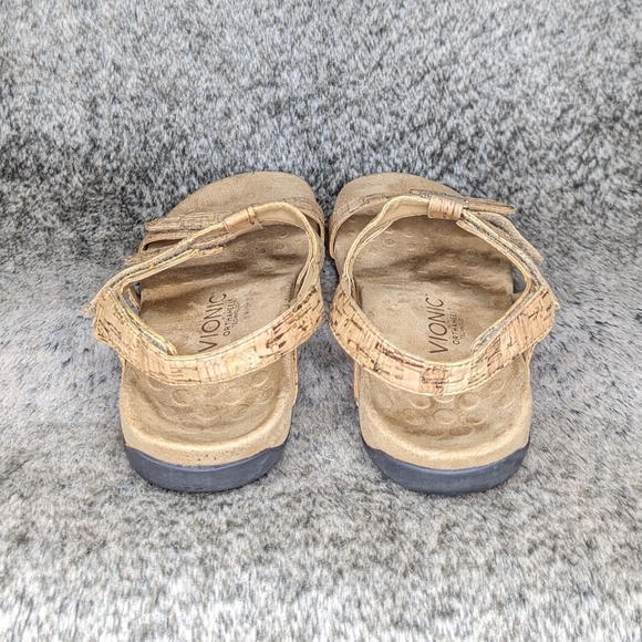 Vionic Amber Adjustable Sandal Cork Women's 7 - Picture 8 of 13